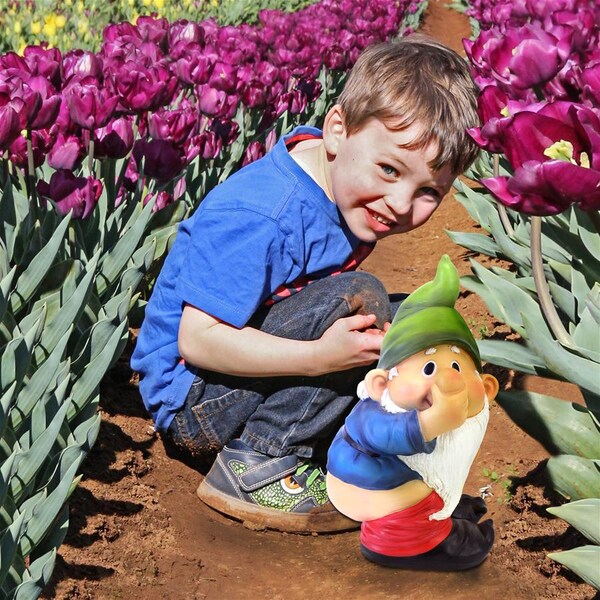 Design Toscano Stinky the Garden Gnome Statue - QM2432400