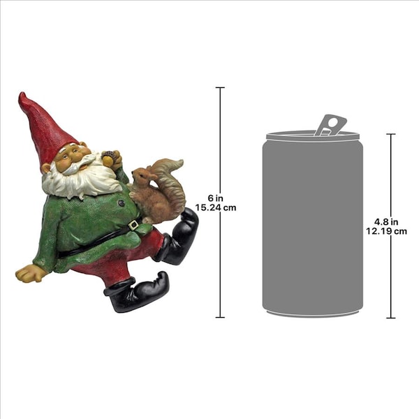 Design Toscano Osbert, the Garden Gnome Shelf Sitter Statues: Set of Two - QM9208561