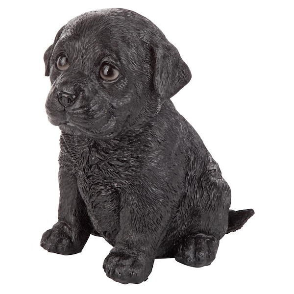 Design Toscano Black Lab Puppy Partner Collectible Dog Statue - JQ1108622