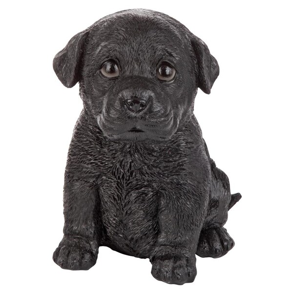 Design Toscano Black Lab Puppy Partner Collectible Dog Statue - JQ1108622