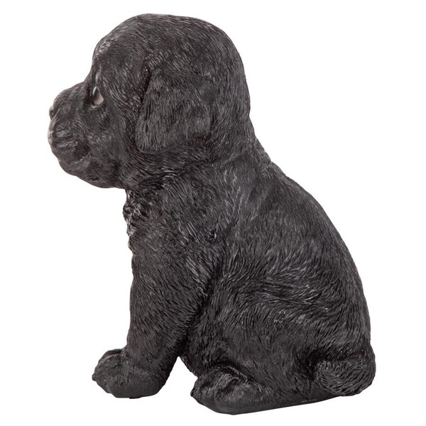 Design Toscano Black Lab Puppy Partner Collectible Dog Statue - JQ1108622