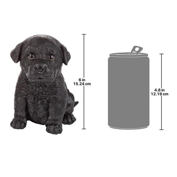 Design Toscano Black Lab Puppy Partner Collectible Dog Statue - JQ1108622
