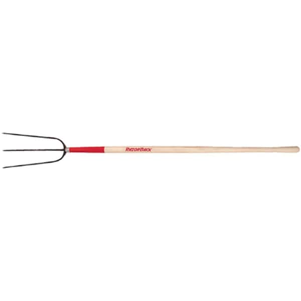 True Temper 3 Tine Hay Fork Forged Wood Handle White Ash - 73115
