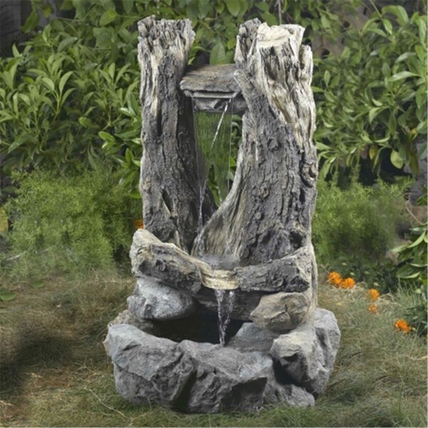 First Floor Designs Wood Water Fall Fountain - FI899702