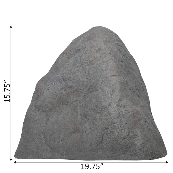Gardenised Decorative Outdoor Artificial Faux Stone Rock, Garden Patio Granite Grey Stone, Monument Shaped - QI004607