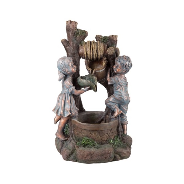 Nature Spring Nature Spring LED Children at Well Water Fountain - 492637JWD