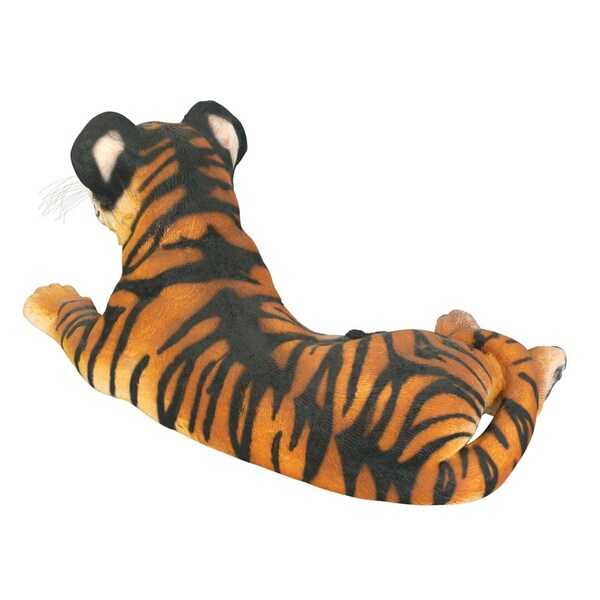 Design Toscano The Grand-Scale Lying Down Bengal Tiger Cub Statue - NE80148