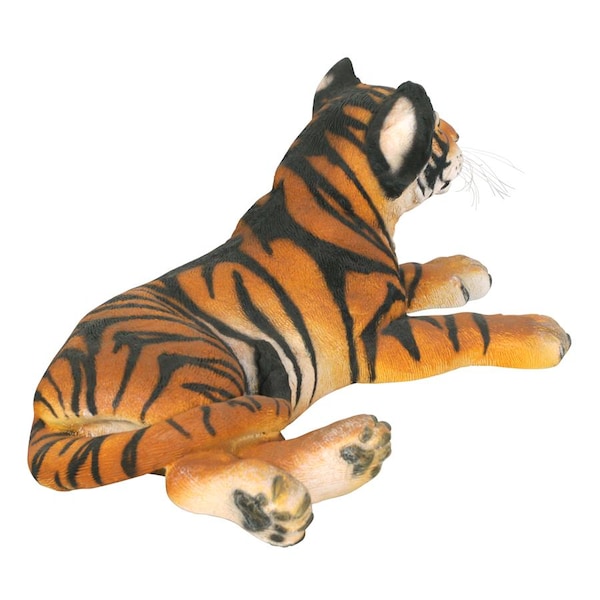 Design Toscano The Grand-Scale Lying Down Bengal Tiger Cub Statue - NE80148