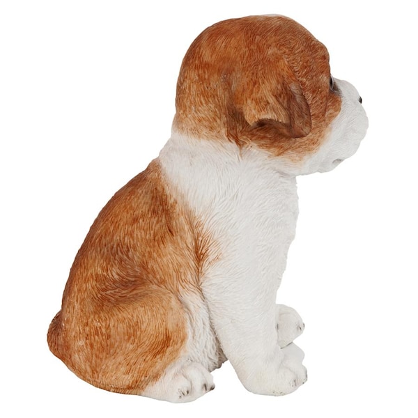Design Toscano Bulldog Puppy Partner Collectible Dog Statue - JQ110862