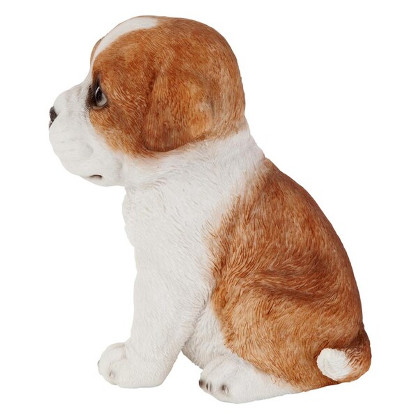 Design Toscano Bulldog Puppy Partner Collectible Dog Statue - JQ110862