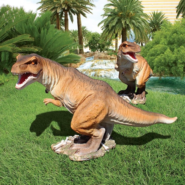 Design Toscano Scaled Jurassic T-Rex Raptor Dinosaur Statue - JQ6173