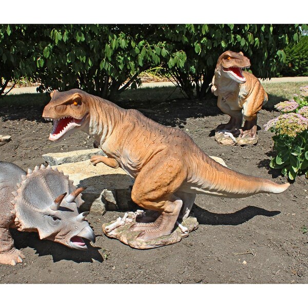 Design Toscano Scaled Jurassic T-Rex Raptor Dinosaur Statue - JQ6173