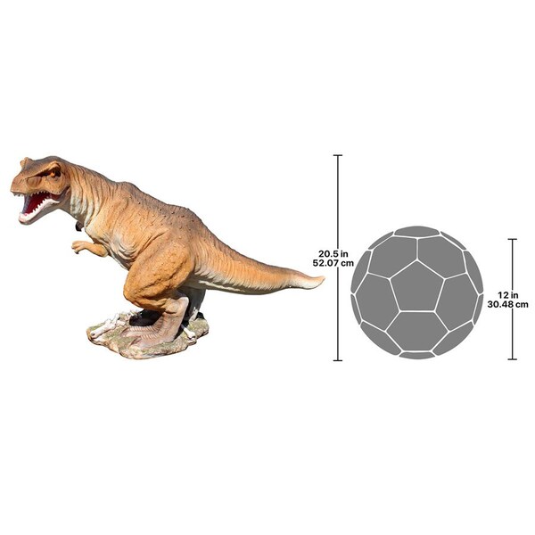 Design Toscano Scaled Jurassic T-Rex Raptor Dinosaur Statue - JQ6173