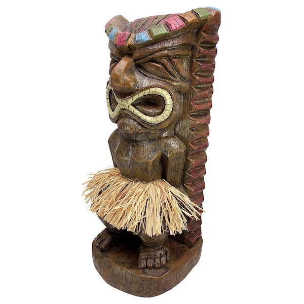 Design Toscano Pau Hana Hawaiian Tiki Totem Statue: Set of Two - AL91623