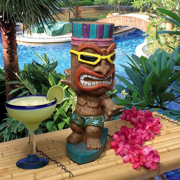 Design Toscano Kahuna Tiki Surfer Dude Statue - AL60180