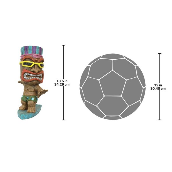 Design Toscano Kahuna Tiki Surfer Dude Statue - AL60180