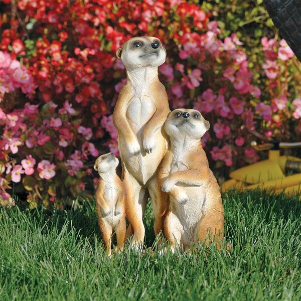 Design Toscano The Meerkat Family Sculpture - QL56971