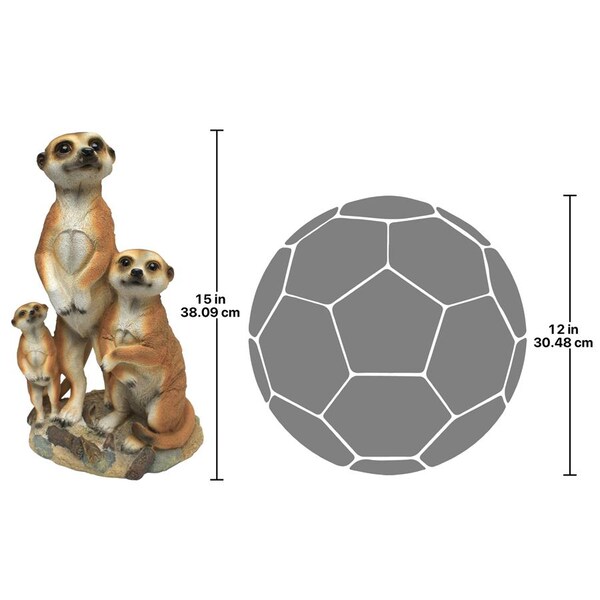 Design Toscano The Meerkat Family Sculpture - QL56971