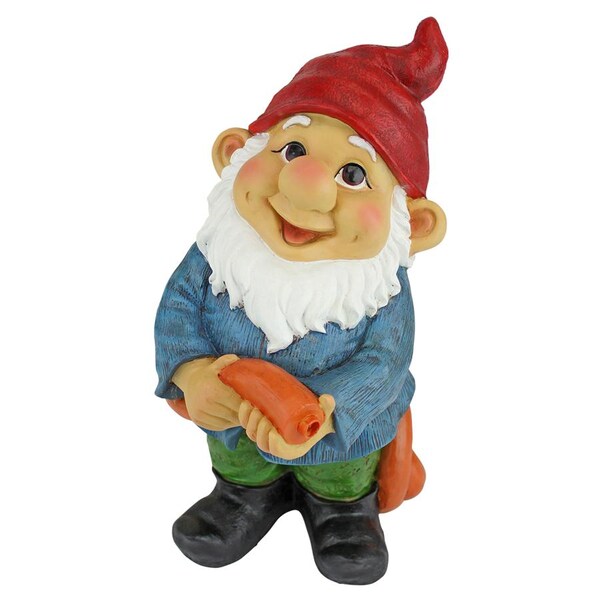 Design Toscano Hose It Off Harry, Gnome Spitter Piped Statue - QM2592000
