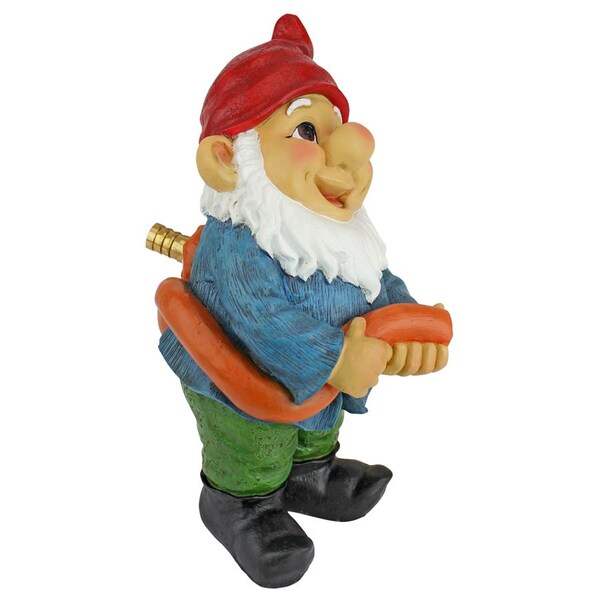 Design Toscano Hose It Off Harry, Gnome Spitter Piped Statue - QM2592000