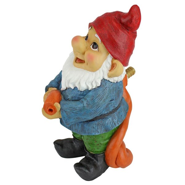 Design Toscano Hose It Off Harry, Gnome Spitter Piped Statue - QM2592000