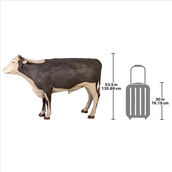 Design Toscano The Grand-Scale Wildlife Animal Collection: Hereford Steer Statue - NE80125