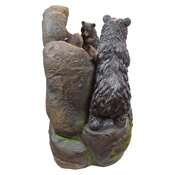 Design Toscano Grizzly Gulch Black Bears Sculptural Fountain - SH380324