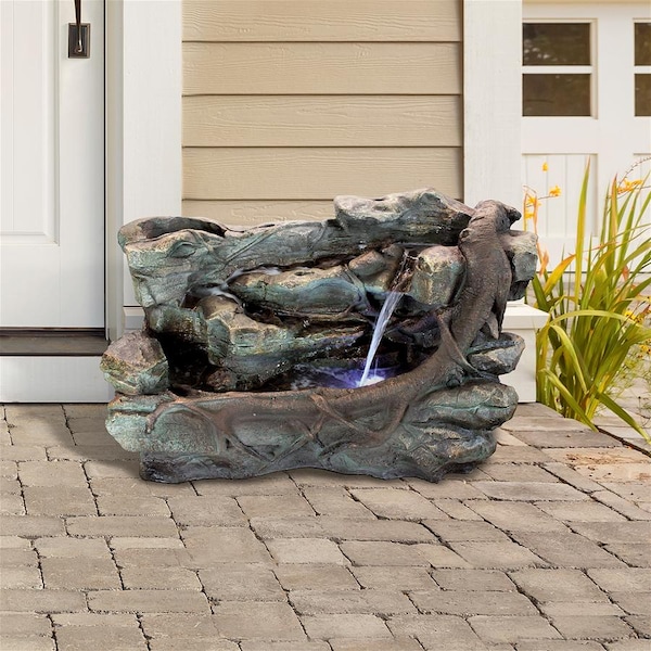 Design Toscano Staggered Rock Canyon Cascading Garden Fountain - DW96011