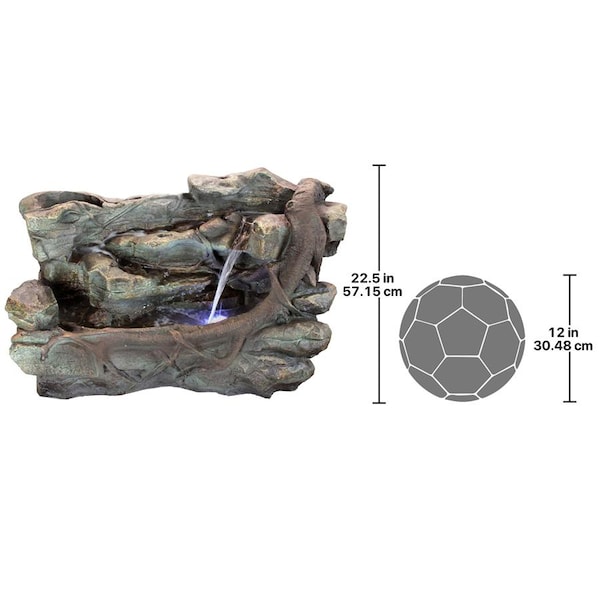 Design Toscano Staggered Rock Canyon Cascading Garden Fountain - DW96011