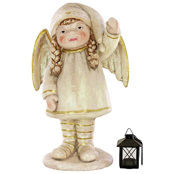 Design Toscano Noelle Shines the Christmas Light Holiday Angel Statue - DS19119