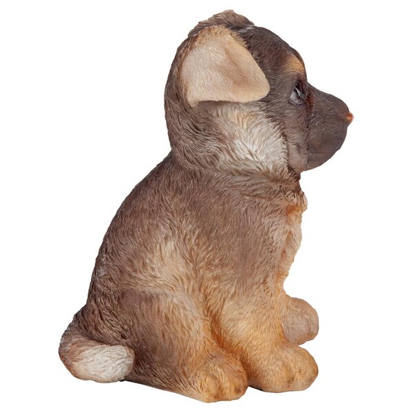 Design Toscano German Shepherd Puppy Partner Collectible Dog Statue - JQ11223