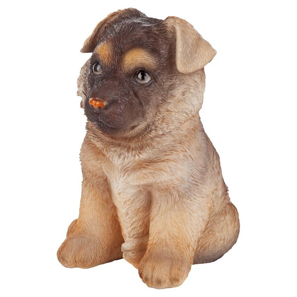 Design Toscano German Shepherd Puppy Partner Collectible Dog Statue - JQ11223