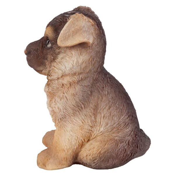 Design Toscano German Shepherd Puppy Partner Collectible Dog Statue - JQ11223