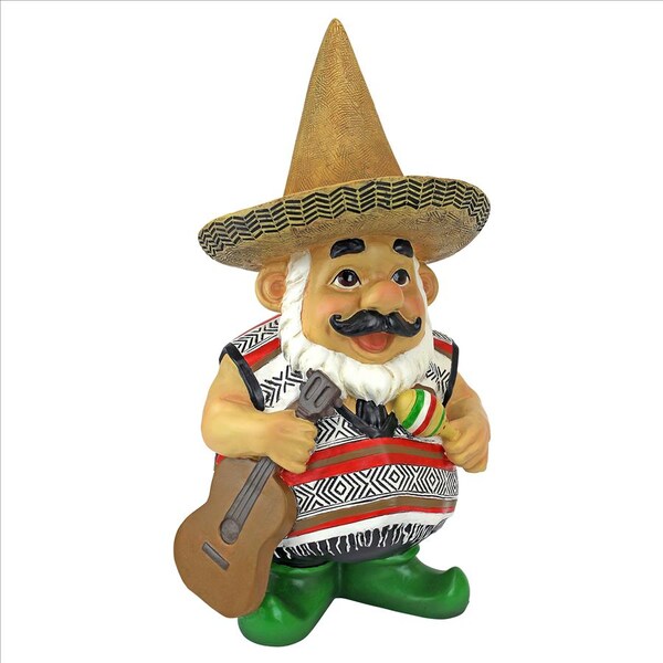 Design Toscano Pancho the Mariachi Garden Gnome Statue - QM16034