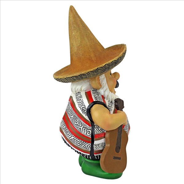 Design Toscano Pancho the Mariachi Garden Gnome Statue - QM16034