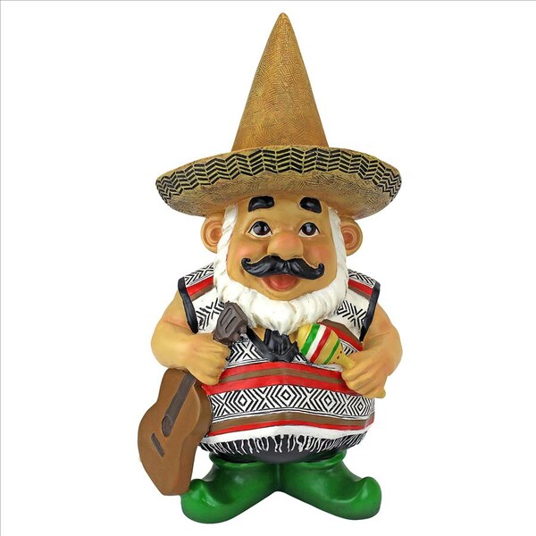 Design Toscano Pancho the Mariachi Garden Gnome Statue - QM16034