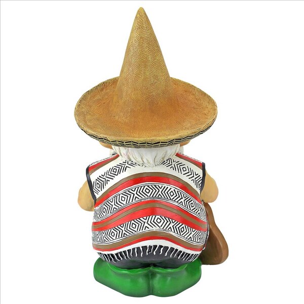 Design Toscano Pancho the Mariachi Garden Gnome Statue - QM16034