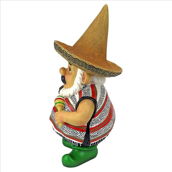 Design Toscano Pancho the Mariachi Garden Gnome Statue - QM16034