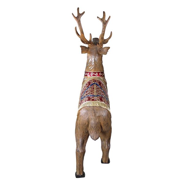 Design Toscano Santa's North Pole Illuminated Reindeer Holiday Statue - DB1410