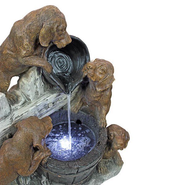 Design Toscano Puppy Pail Pour Garden Fountain - SH382614