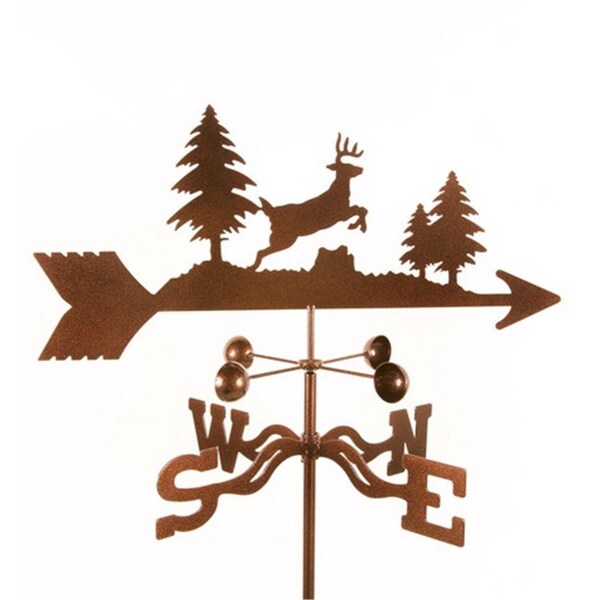 Ez Vane EZ Vane EZ1307-RF Jumping Deer Weathervane with Roof Mount - EZ1307-RF