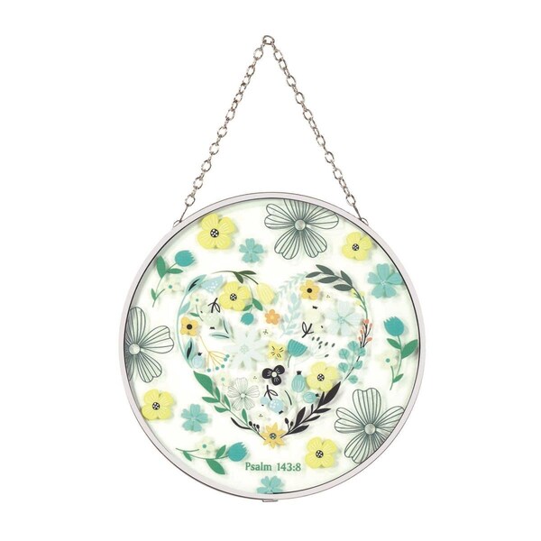 Dicksons 6 in Floral Psalm 1438 Suncatcher - SUNCG16