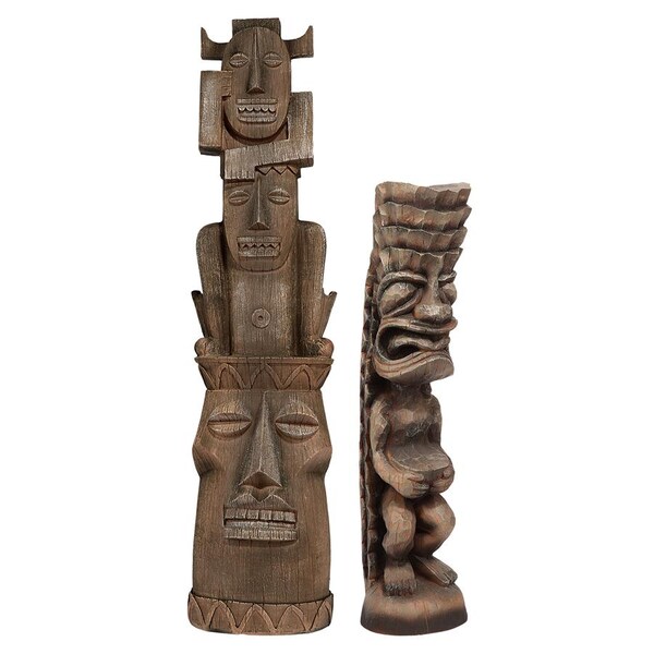 Design Toscano Tiki Gods Statue: Set of Gods of the Three Pleasures & Luau - NG931189