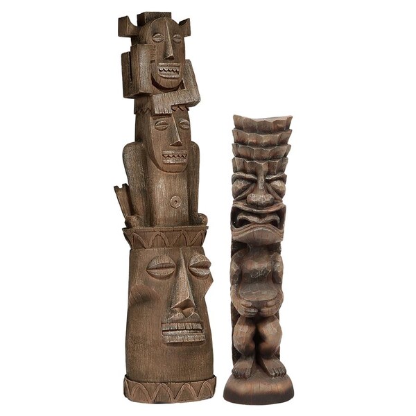 Design Toscano Tiki Gods Statue: Set of Gods of the Three Pleasures & Luau - NG931189