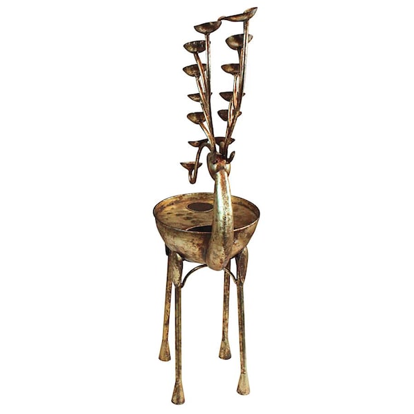 Design Toscano Deer Antler Falls Cascading Metal Sculptural Fountain - FU80103