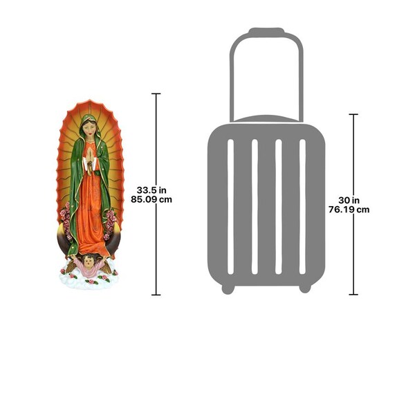 Design Toscano The Virgin of Guadalupe Religious Statue: Large - JQ9454