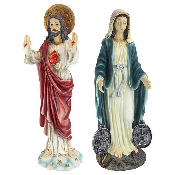 Design Toscano Italian-Style Devotional Art Collection: Jesus and Mary Sculptures - KY9313