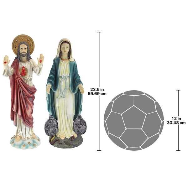 Design Toscano Italian-Style Devotional Art Collection: Jesus and Mary Sculptures - KY9313