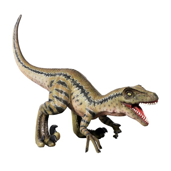 Design Toscano Razor Beak Vicious Velociraptor Jurassic Dinosaur Statue - NE230019