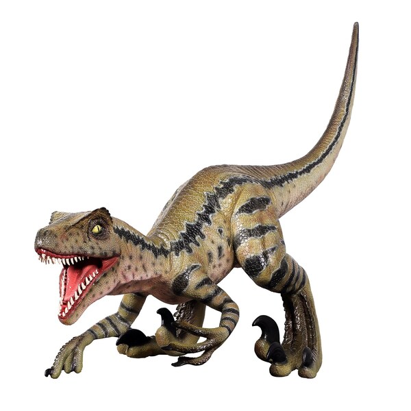 Design Toscano Razor Beak Vicious Velociraptor Jurassic Dinosaur Statue - NE230019